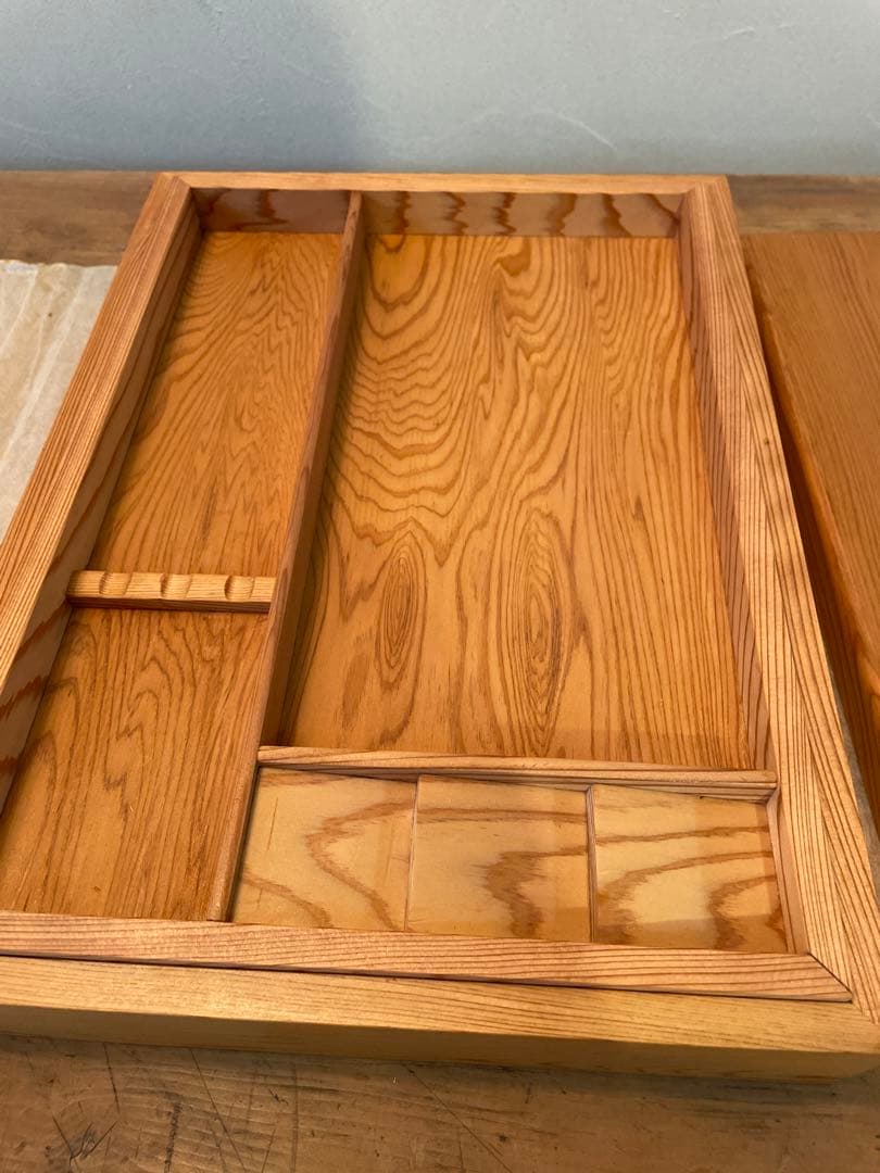 世界遺産 屋久杉 文箱 書道具 硯箱　木箱