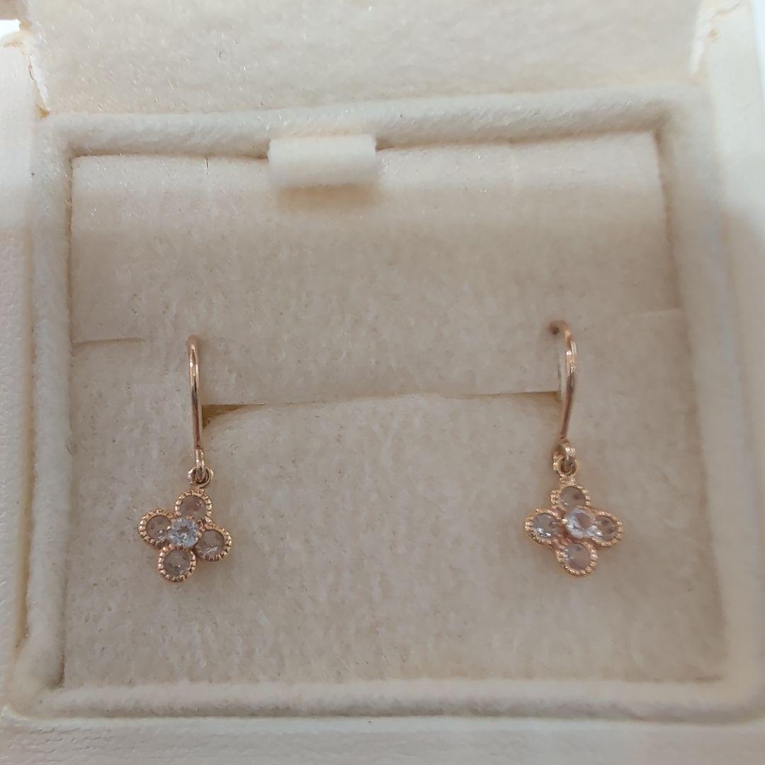 Eau Douce 4℃　k18 ピンクゴールド ピアス