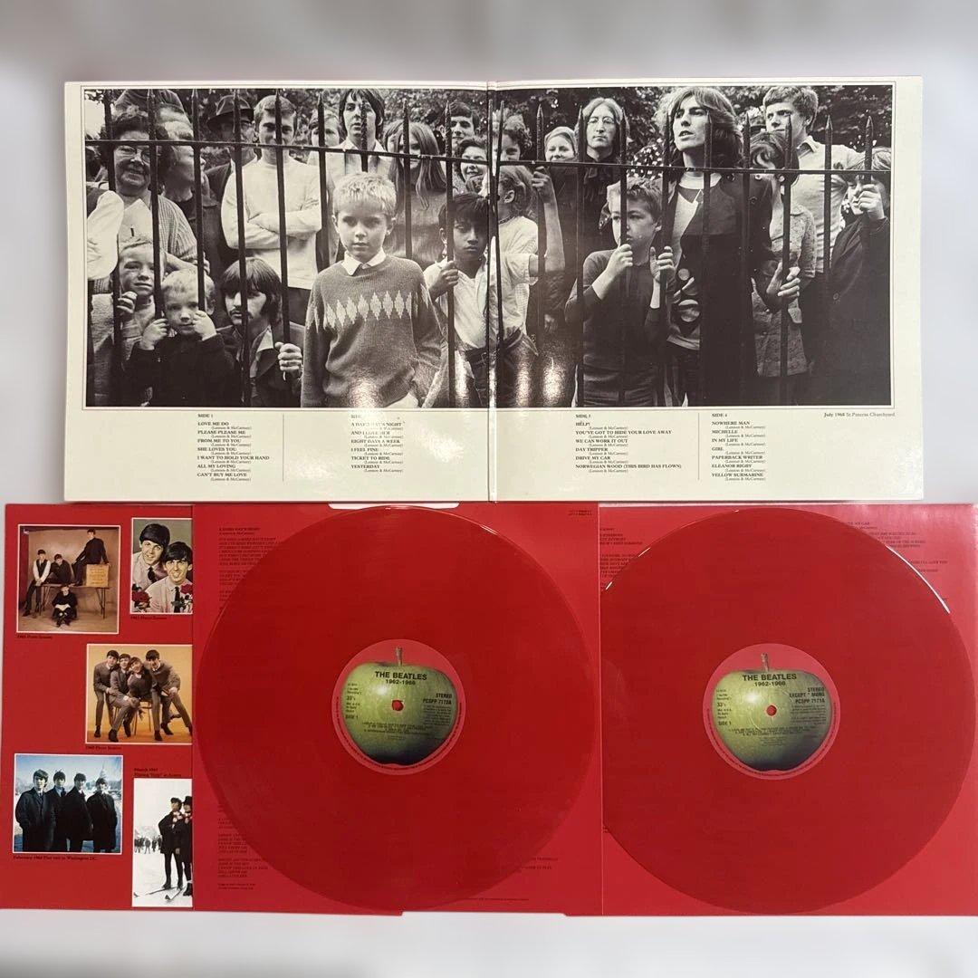 【LPレコード】ビートルズ 赤盤 青盤 限定盤