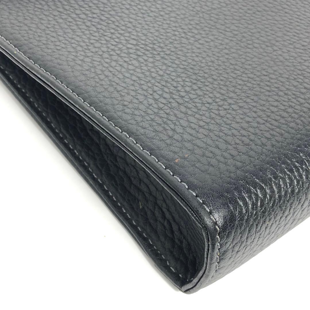 Burberrys バーバリー セカンドバッグ クラッチバッグ レザー ブラック