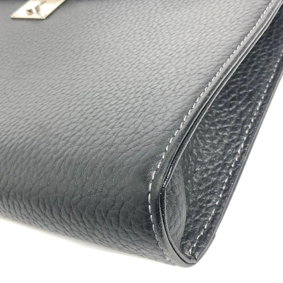 Burberrys バーバリー セカンドバッグ クラッチバッグ レザー ブラック