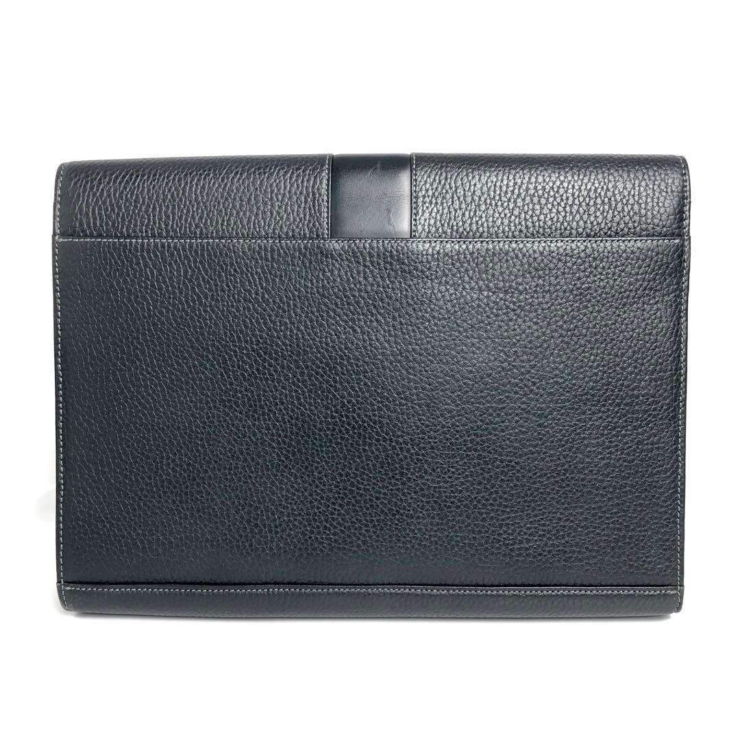 Burberrys バーバリー セカンドバッグ クラッチバッグ レザー ブラック