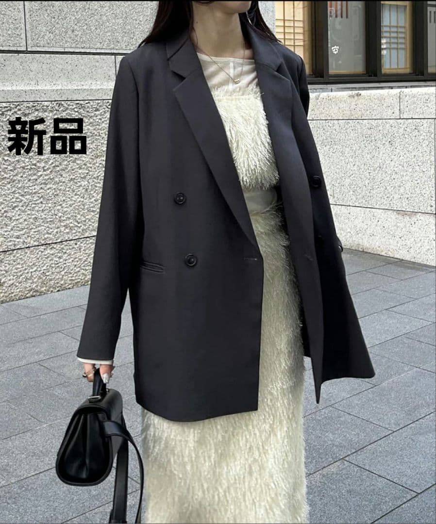 新品 Wテーラージャケット ブラウン