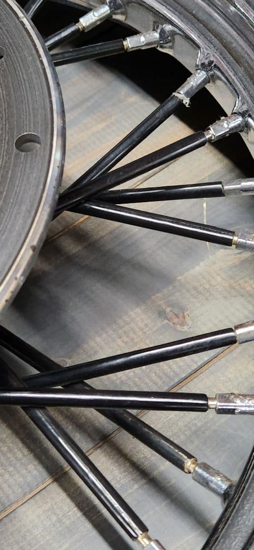 ハーレー　１９インチホイール　バリ山タイヤ付き　#無事故品