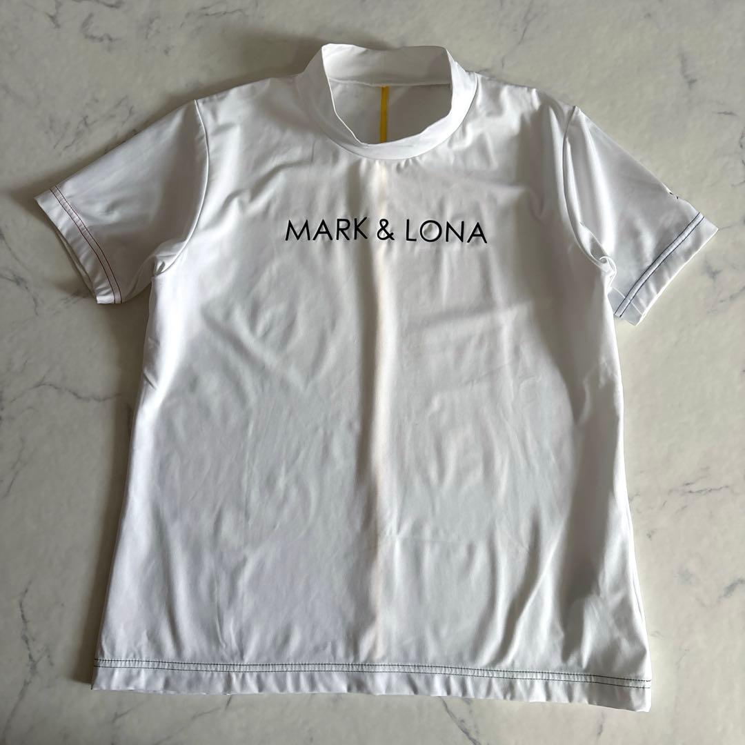 マーク＆ロナ モックネック Tシャツ ゴルフウェア ホワイト 40