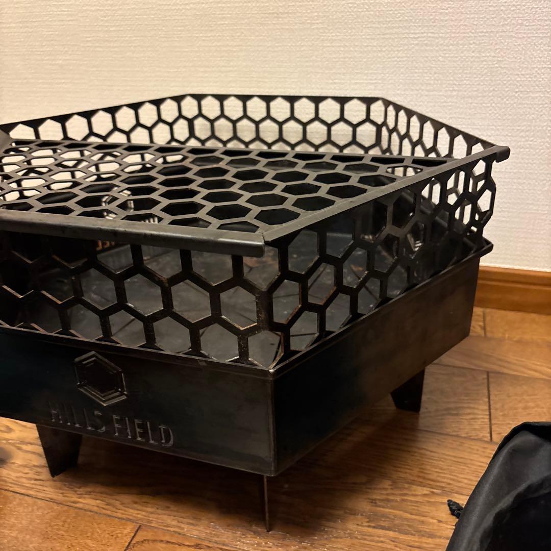 HILLS FIELD フリーザ 焚き火台 ✨ヒルズフィールド 五徳 収納袋 付