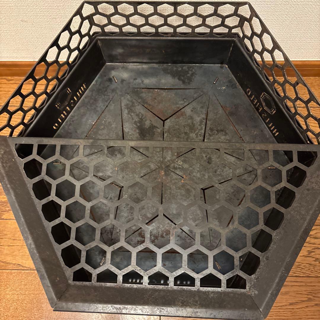 HILLS FIELD フリーザ 焚き火台 ✨ヒルズフィールド 五徳 収納袋 付