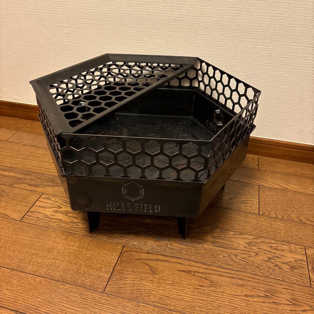 HILLS FIELD フリーザ 焚き火台 ✨ヒルズフィールド 五徳 収納袋 付