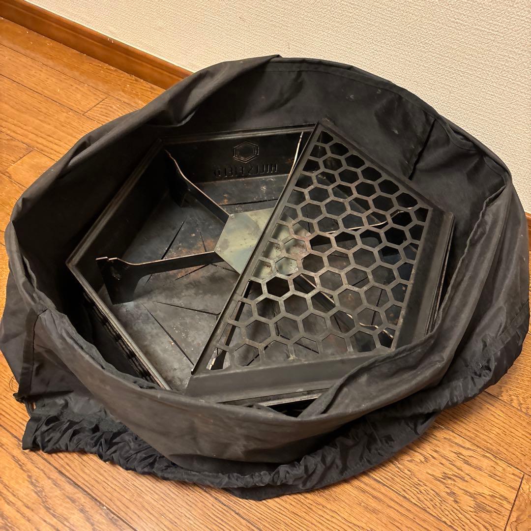 HILLS FIELD フリーザ 焚き火台 ✨ヒルズフィールド 五徳 収納袋 付