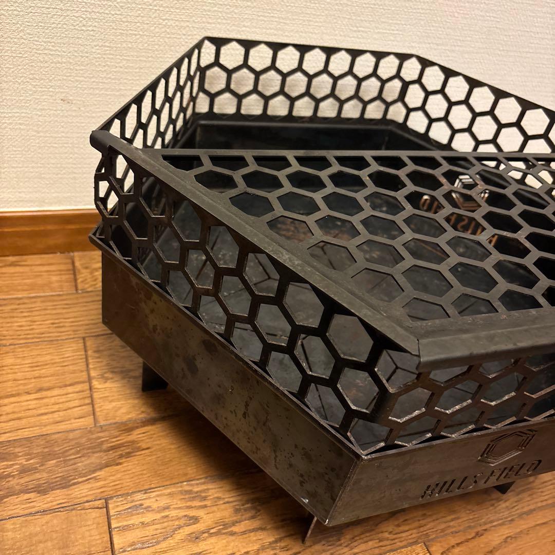 HILLS FIELD フリーザ 焚き火台 ✨ヒルズフィールド 五徳 収納袋 付