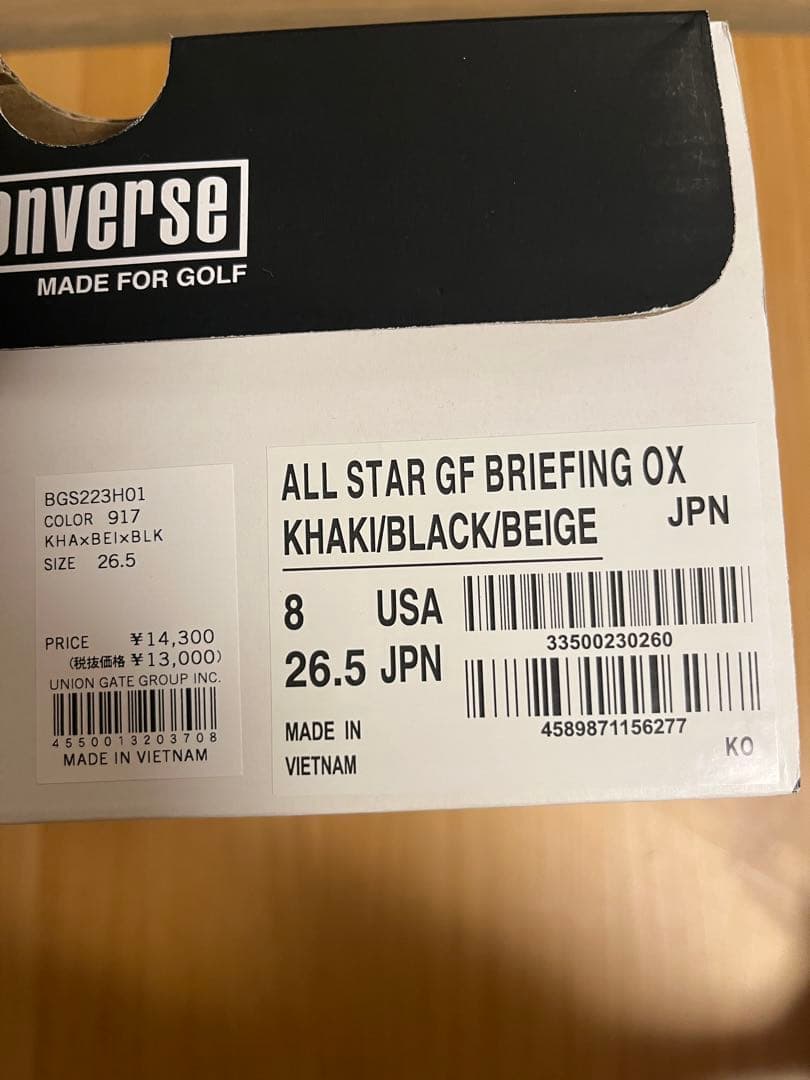 CONVERSE REACT ゴルフ用シューズ ハイカット オリーブ/ブラック