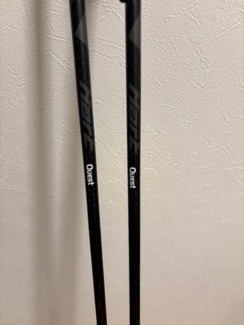 HART QUEST スキー 板 黒/黄色 ポールセット