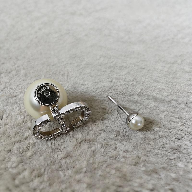 Dior トライバル パール シルバー ピアス