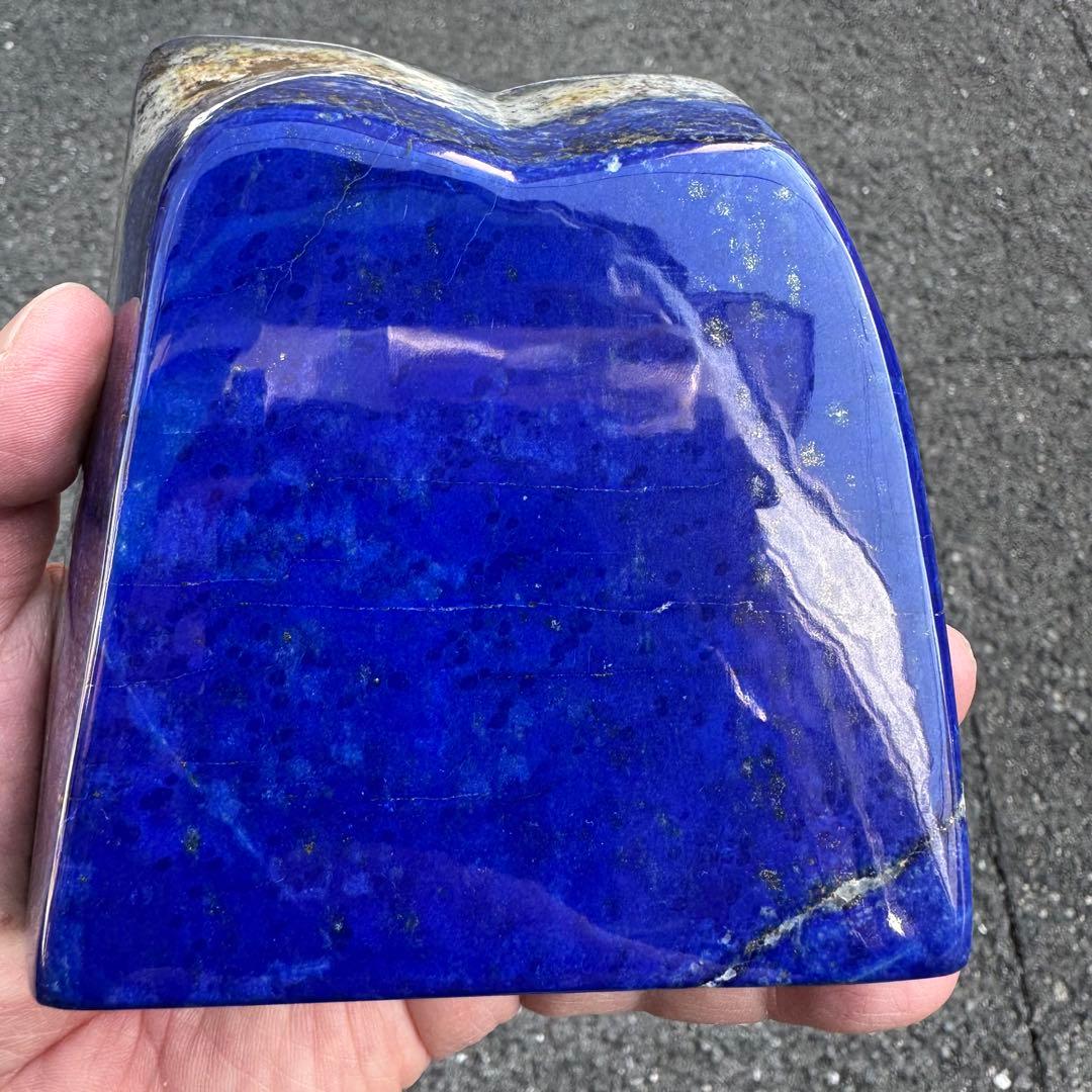 ☆ラピスラズリ☆5A☆引寄せ☆約1160g☆アフガニスタン産☆天然無着色☆磨き石