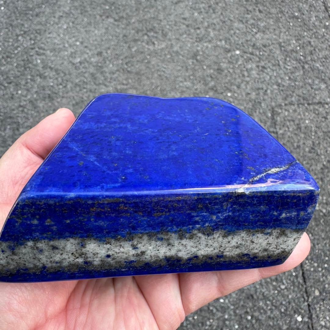 ☆ラピスラズリ☆5A☆引寄せ☆約1160g☆アフガニスタン産☆天然無着色☆磨き石