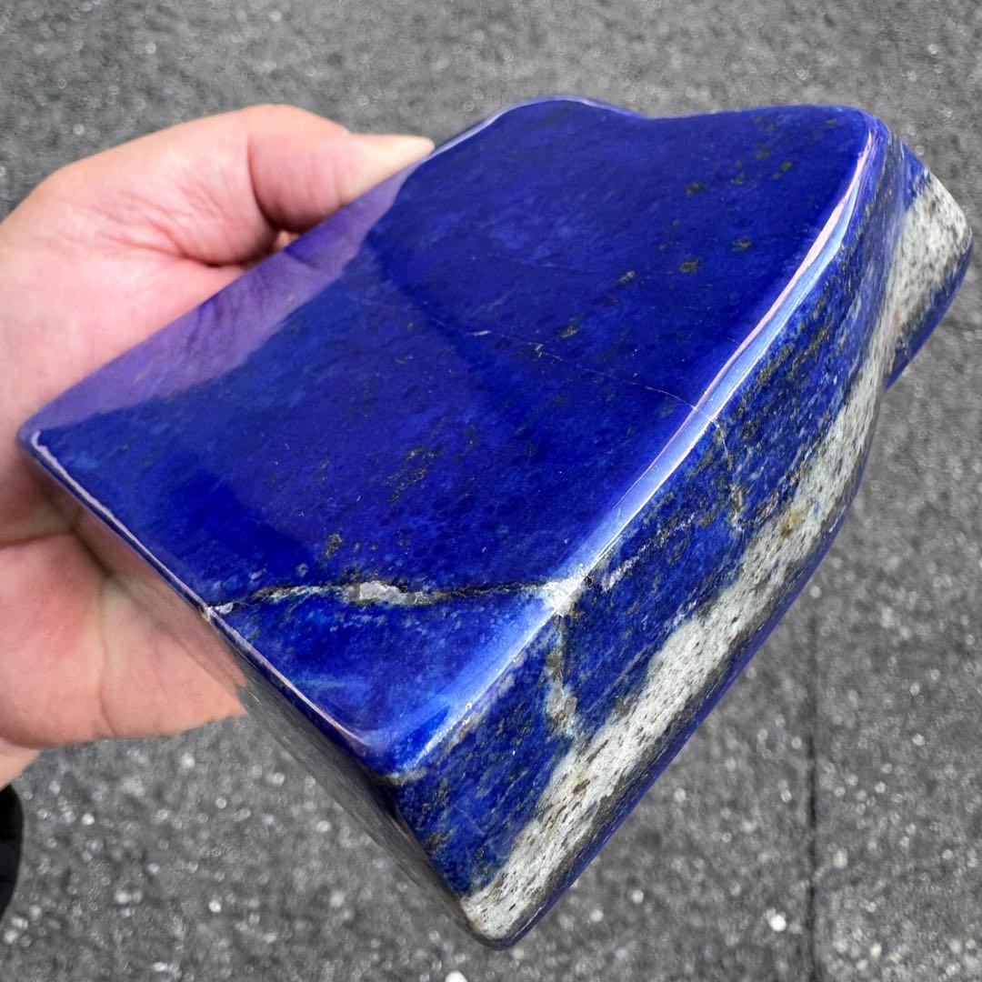 ☆ラピスラズリ☆5A☆引寄せ☆約1160g☆アフガニスタン産☆天然無着色☆磨き石