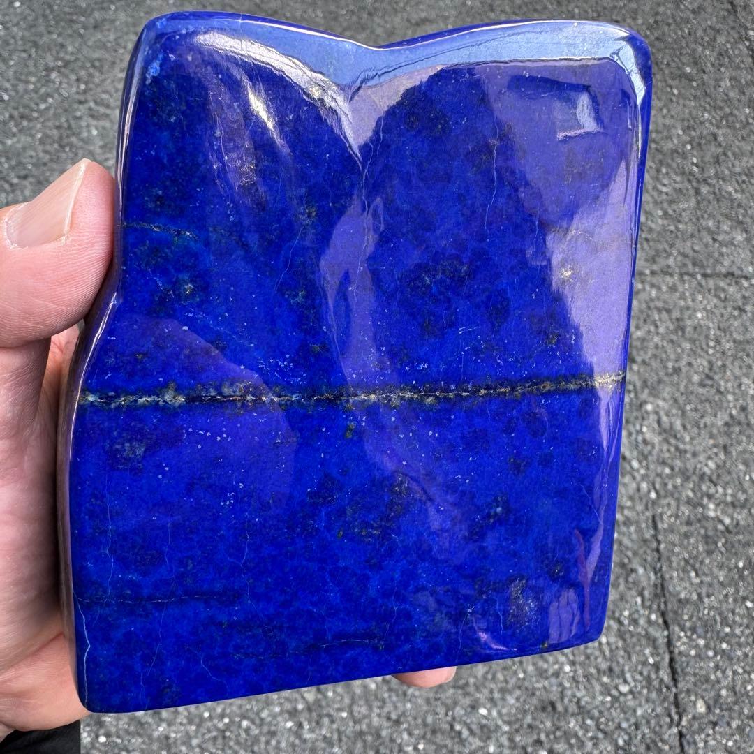 ☆ラピスラズリ☆5A☆引寄せ☆約1160g☆アフガニスタン産☆天然無着色☆磨き石