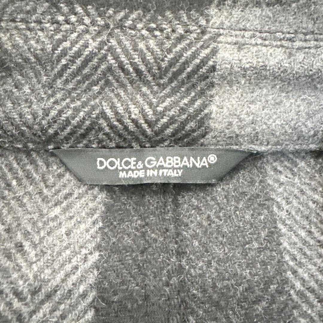 ☆美品☆ドルチェ＆ガッバーナ ピーコート チェック ダブルブレストS