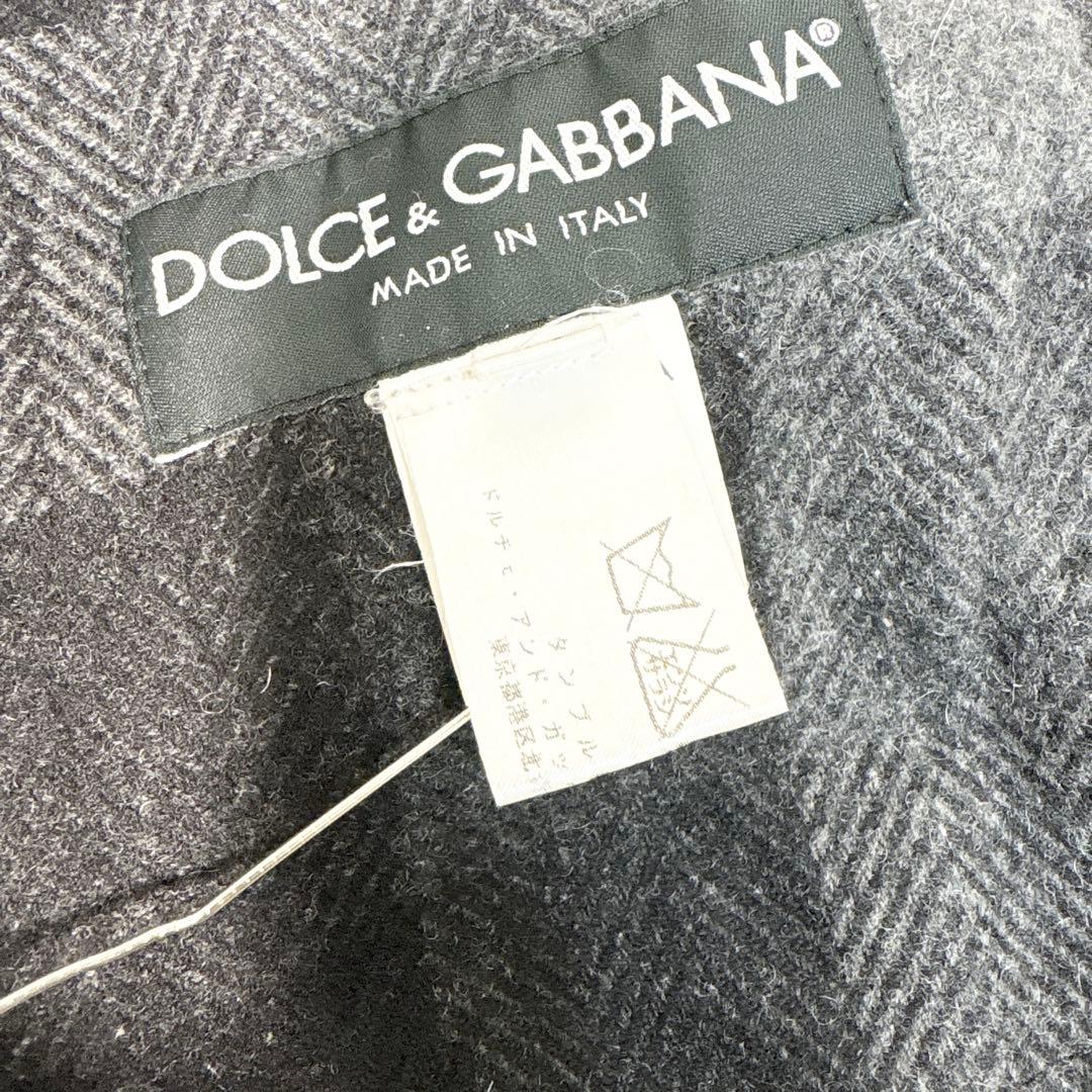 ☆美品☆ドルチェ＆ガッバーナ ピーコート チェック ダブルブレストS