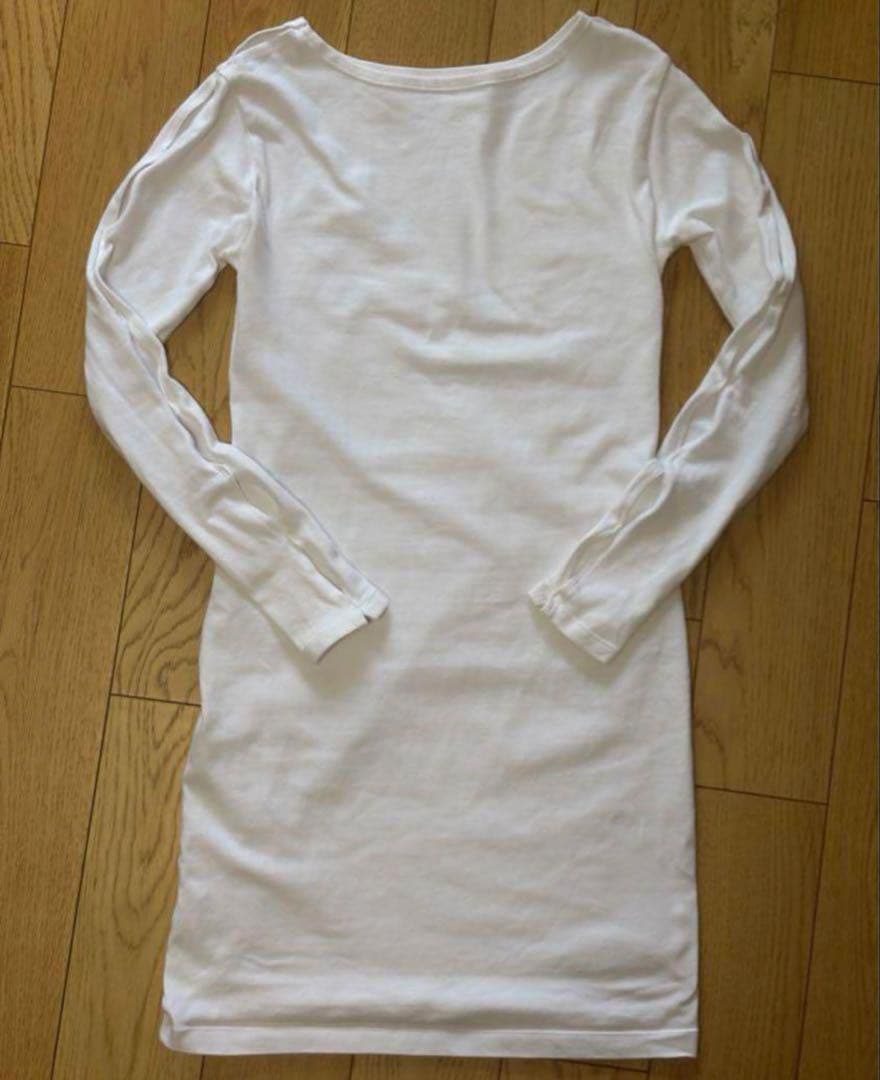 トップス yo BIOTOP open sleeve cotton mini dress