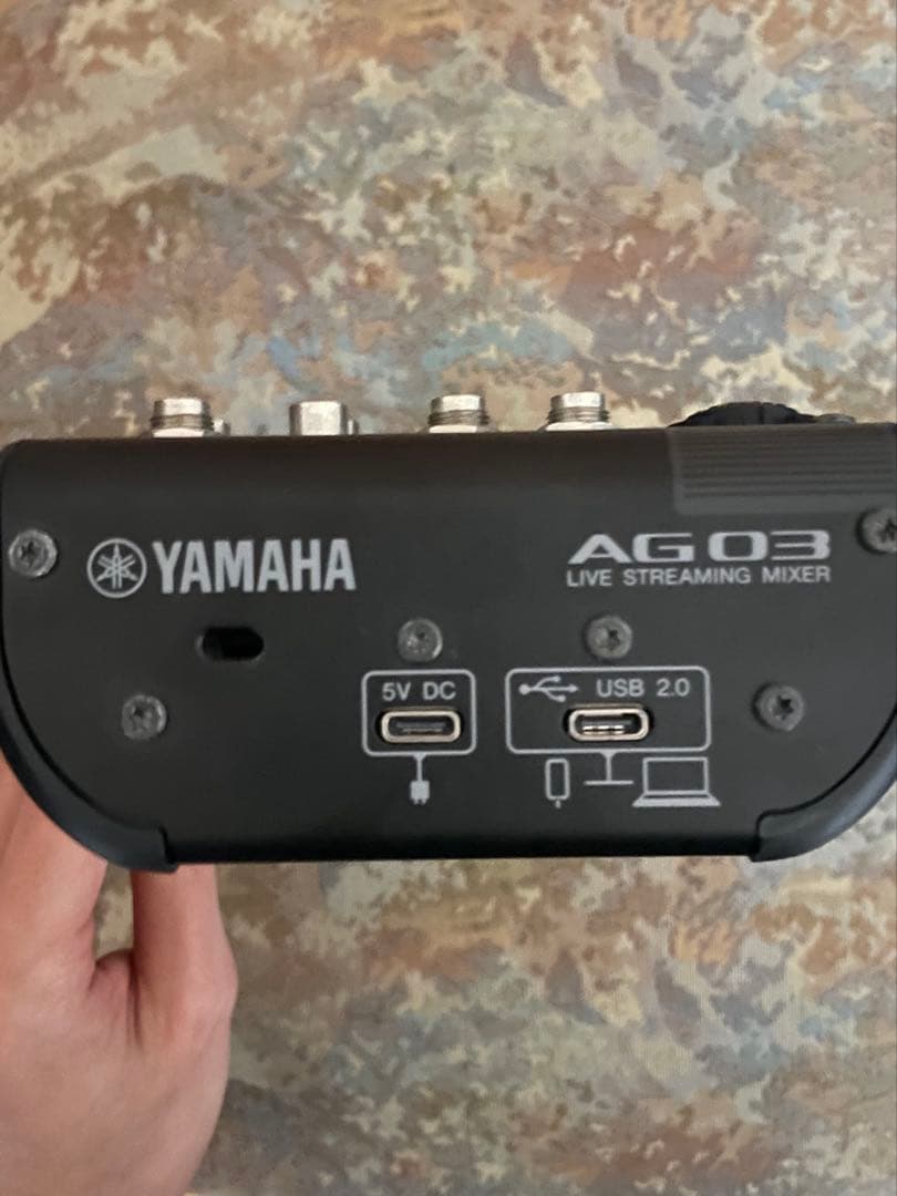 【元箱無し】YAMAHA AG03MK2 B ライブストリーミングミキサー
