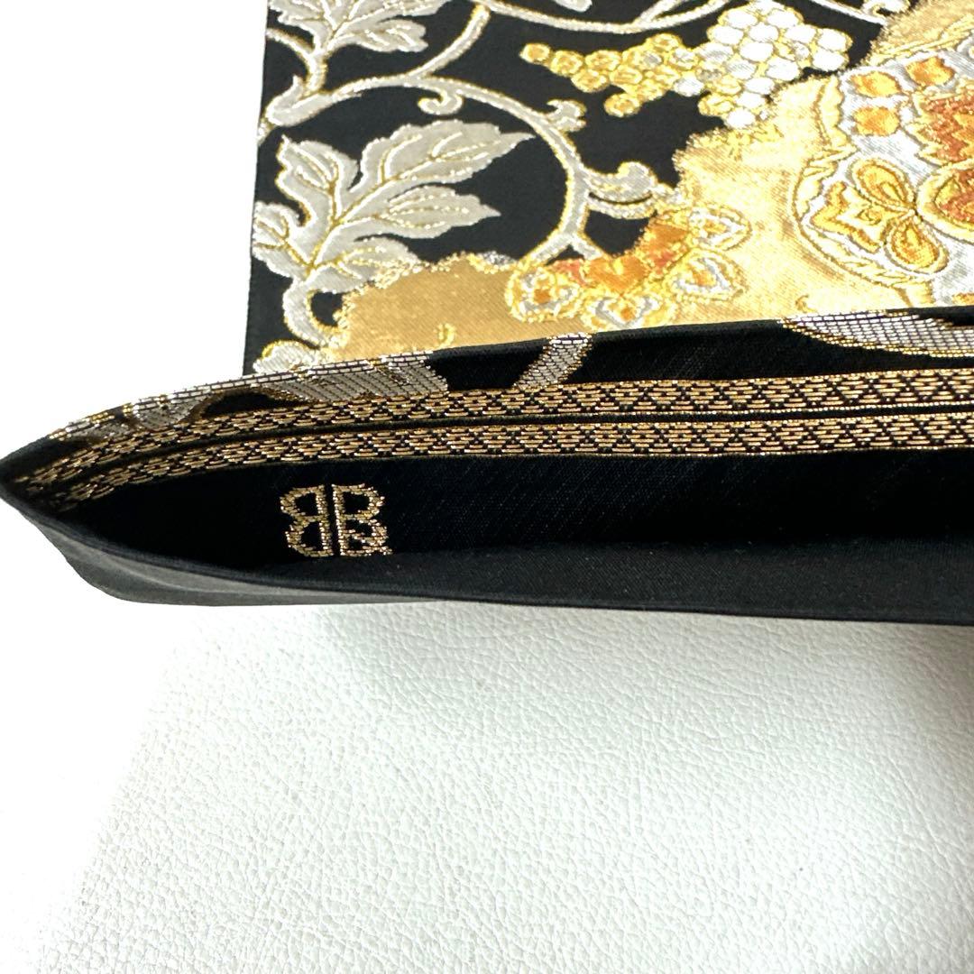 専用帯6128 ●服部織物謹製 高級 正絹 六通 袋帯 華文 花文