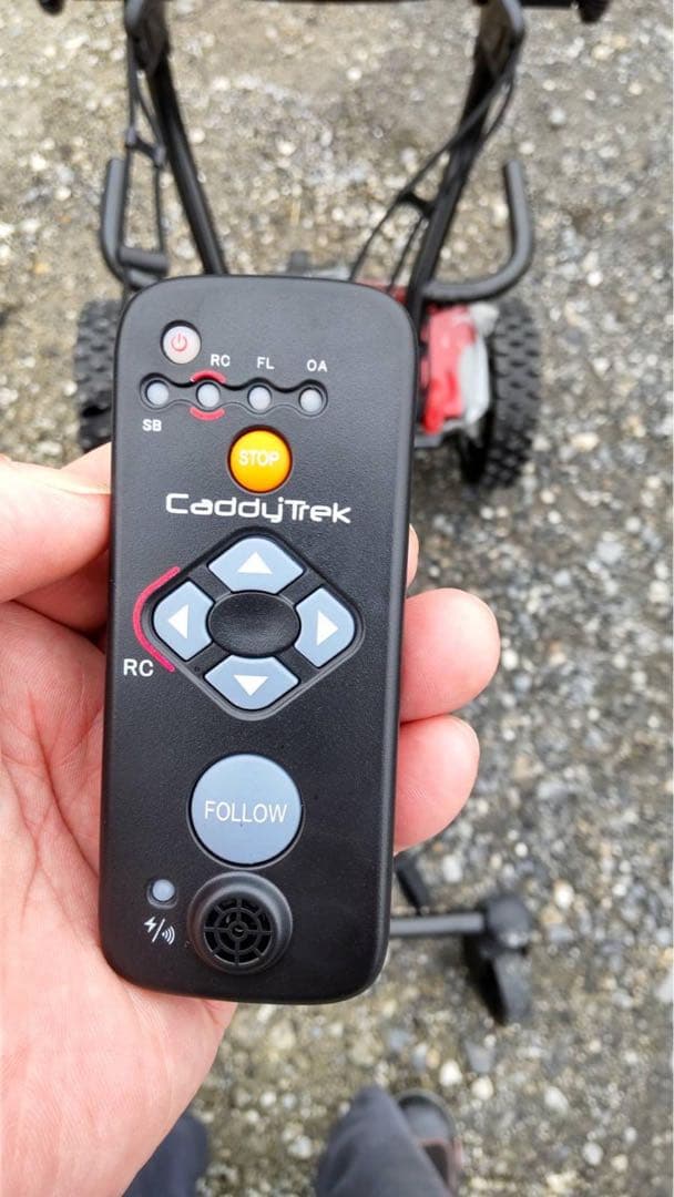 折りたたみ式電動ゴルフカート CT-2000-BA-R2 リモコン付き（レッド)