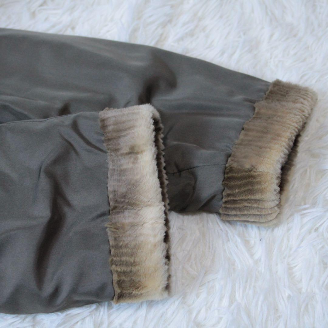 希少  CHIE ロイヤルチエ リバーシブル ファーコート ベージュ