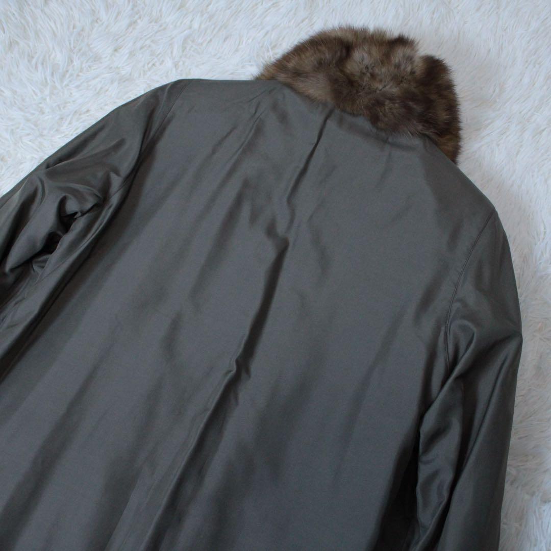 希少  CHIE ロイヤルチエ リバーシブル ファーコート ベージュ