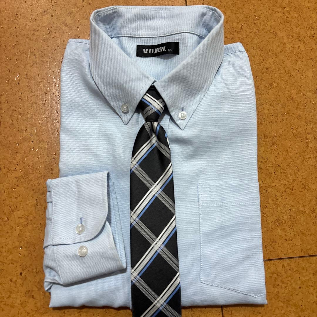 極美品　voww　165A 卒服　ブラック　スーツセット5点　タキヒョー　黒