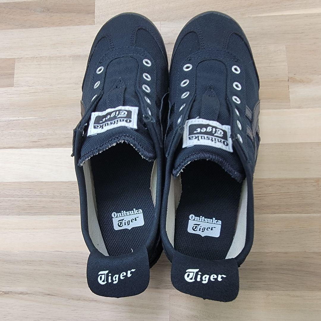 オニツカタイガー メキシコ66 スリッポン ブラック 23.5cm