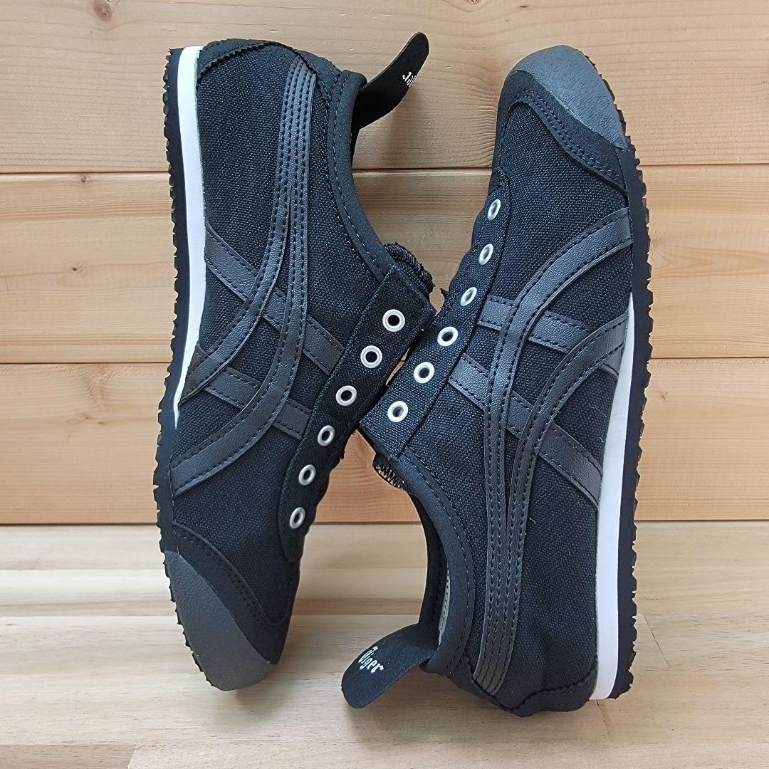 オニツカタイガー メキシコ66 スリッポン ブラック 23.5cm