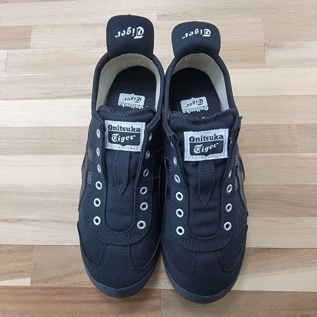 オニツカタイガー メキシコ66 スリッポン ブラック 23.5cm