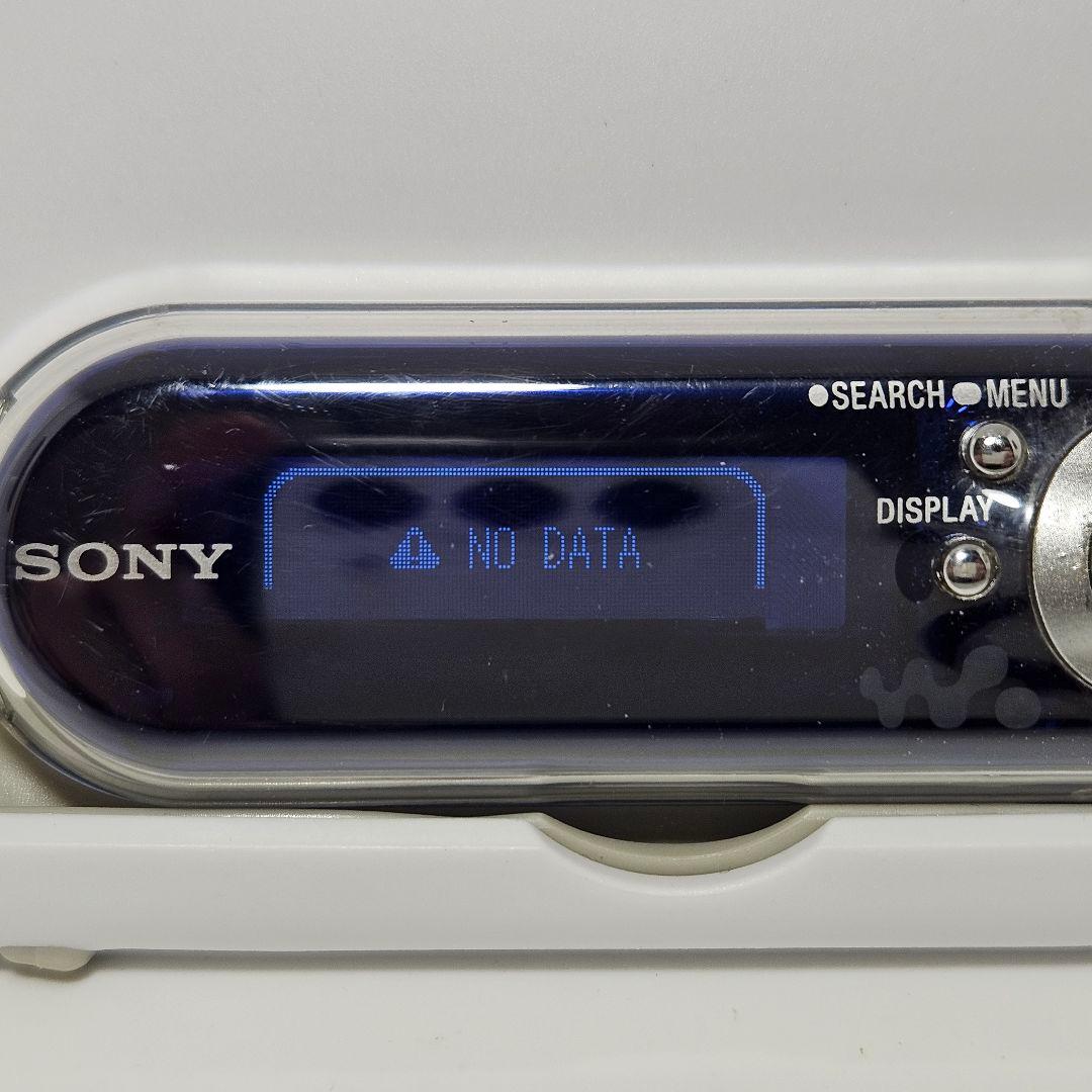 美品 WALKMAN NW-E405 512MB パープル 本体 充電ケーブル