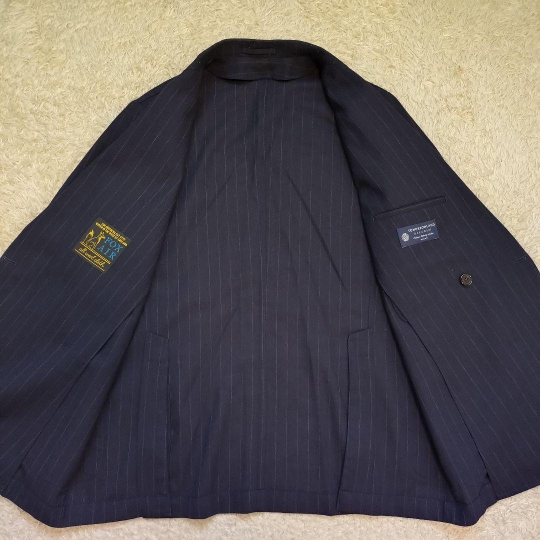 美品⭐トゥモローランド　ピルグリム　テーラードジャケット　ダブル　ネイビー　3L