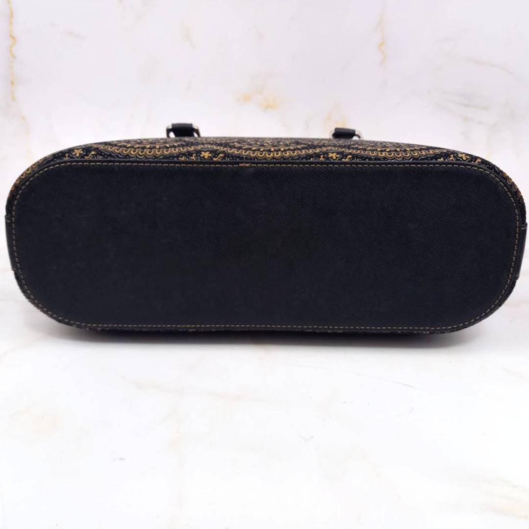 ✨未使用級✨ 印傳屋 プライデン ハンドバッグ トートバッグ 鹿革 漆 黒