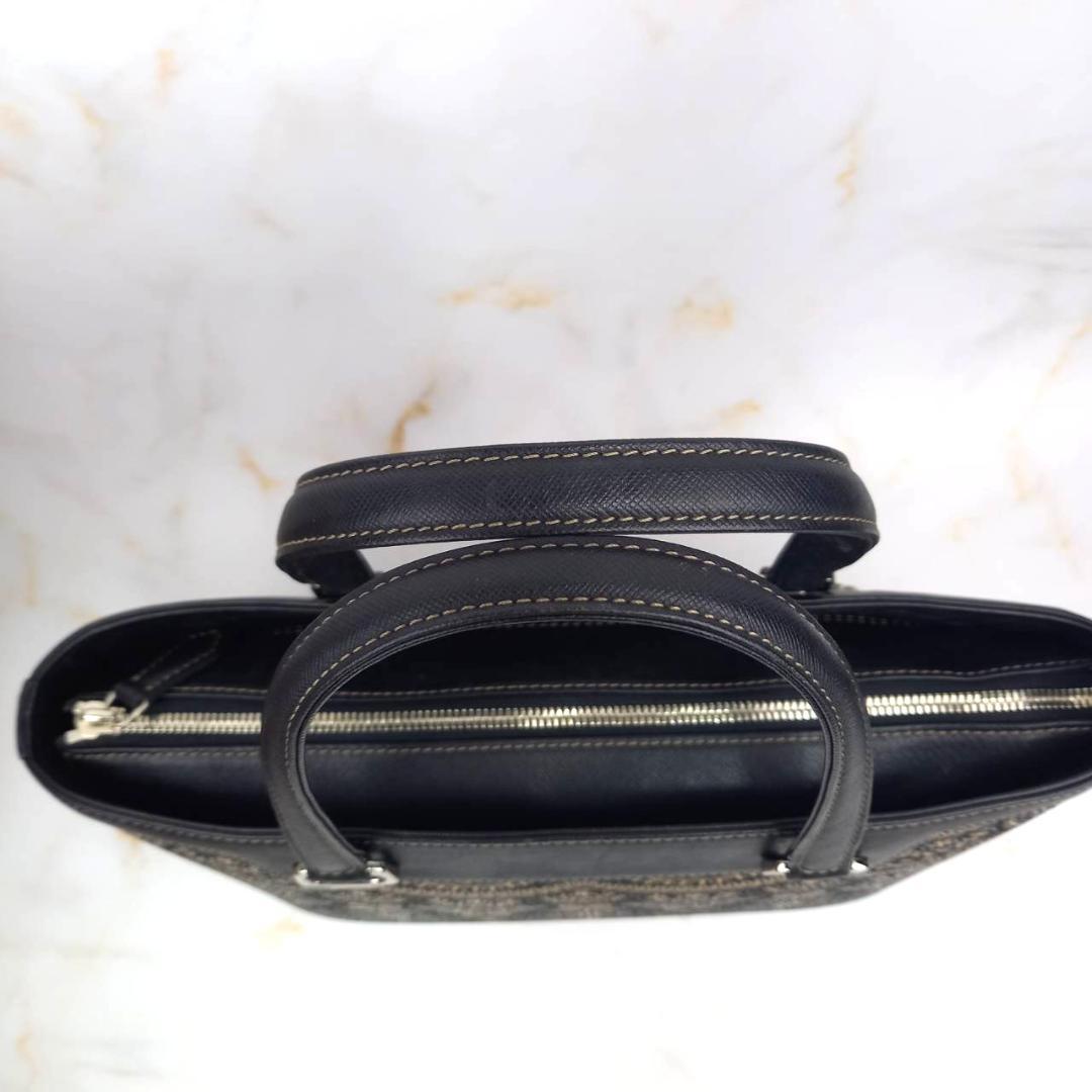 ✨未使用級✨ 印傳屋 プライデン ハンドバッグ トートバッグ 鹿革 漆 黒