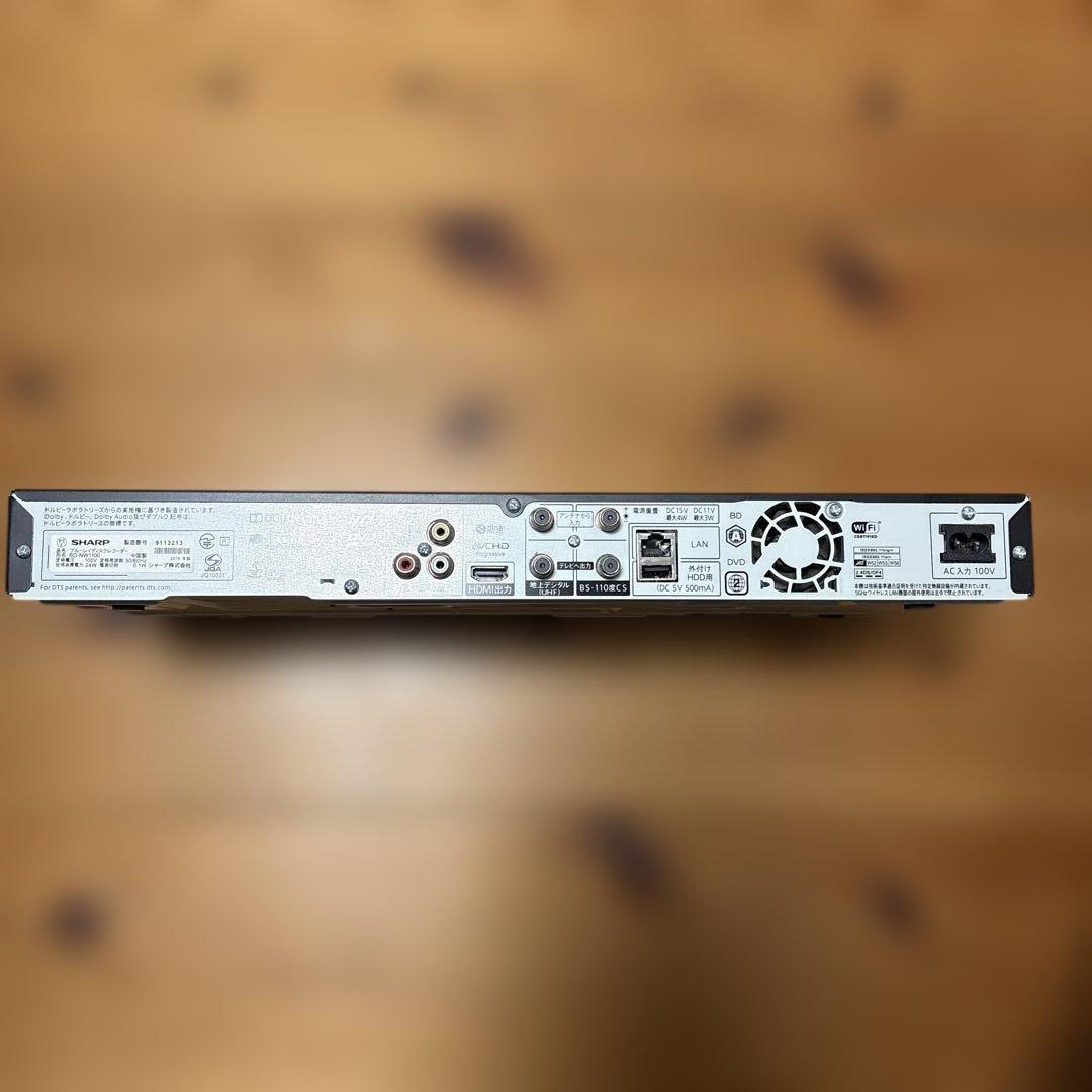 SHARP BD-NW1100 ブルーレイディスクレコーダー 1TB 中古美品