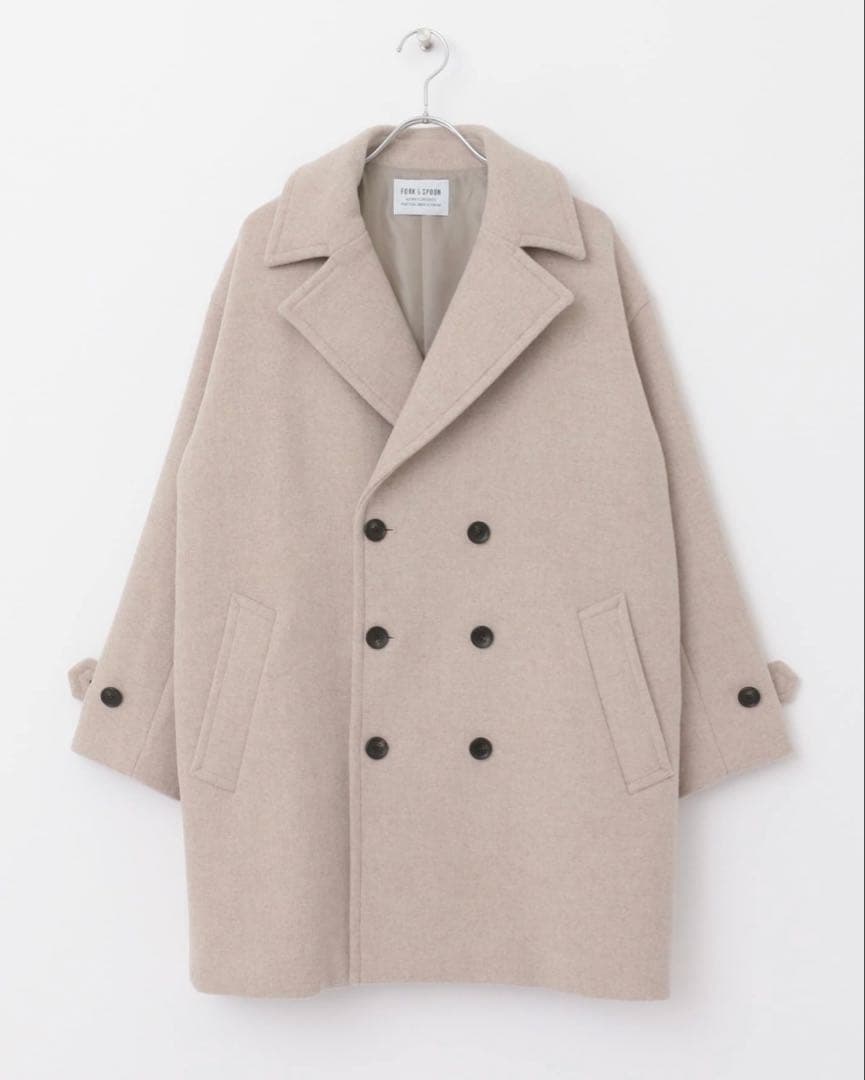 FORK&SPOON　オーバーPコート　新品