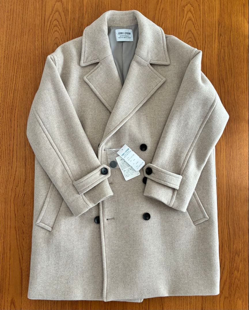 FORK&SPOON　オーバーPコート　新品