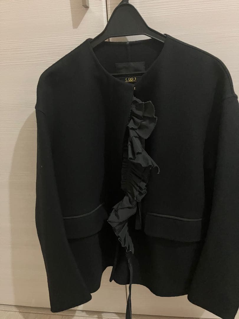 ドゥロワー Drawer ケヌキノーカラーフリルジャケット