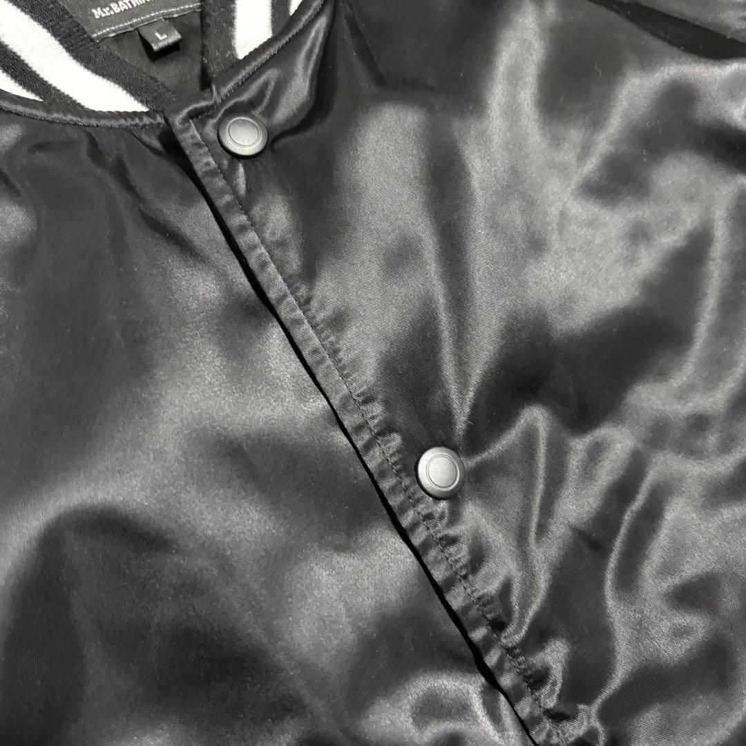 【大人気✨】 Mr.BATHING APE エイプ　スタジャン　ブラック　長袖