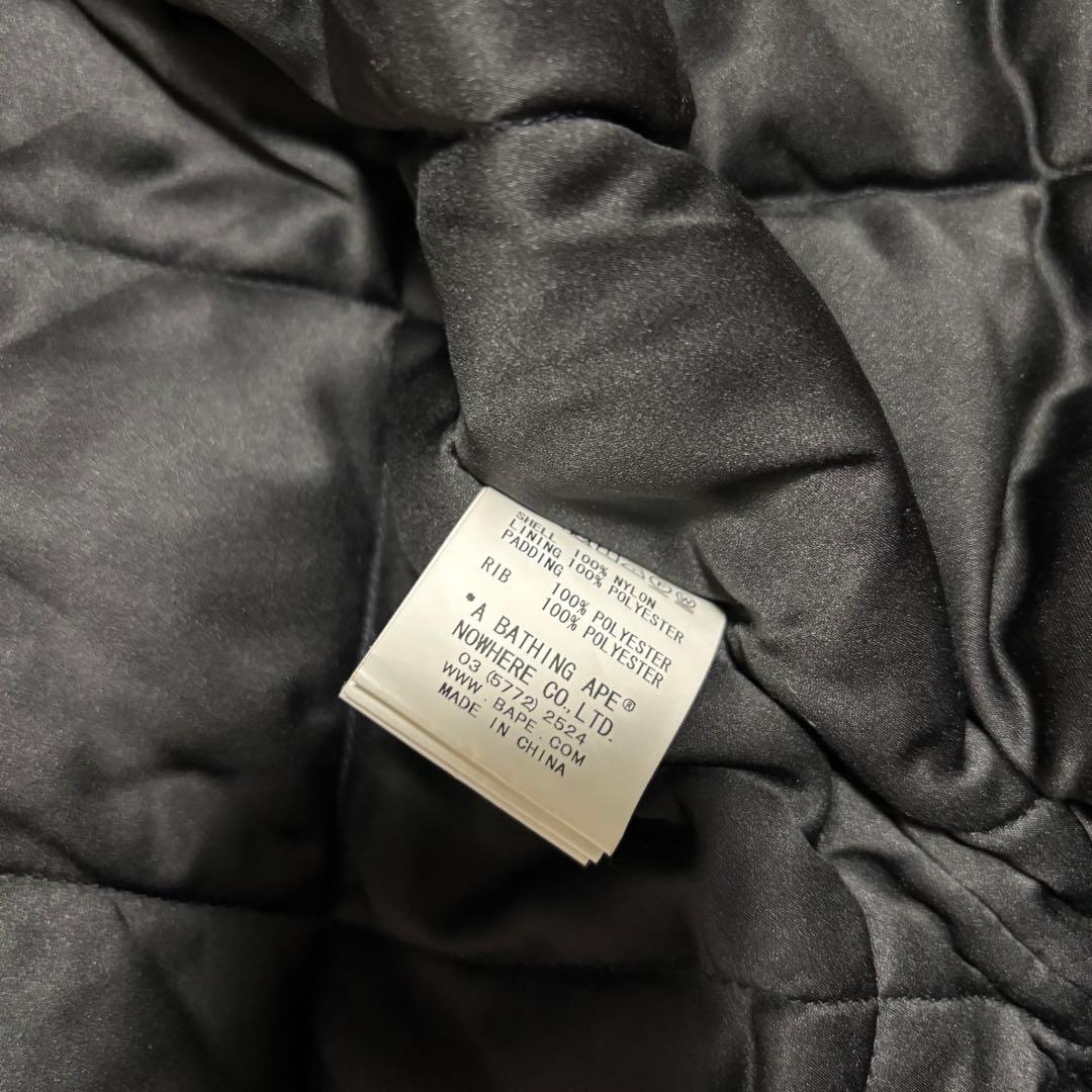 【大人気✨】 Mr.BATHING APE エイプ　スタジャン　ブラック　長袖
