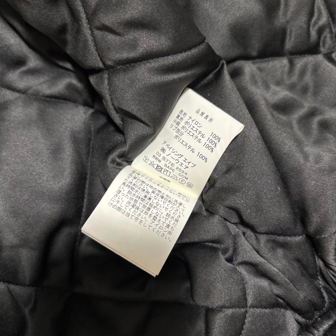 【大人気✨】 Mr.BATHING APE エイプ　スタジャン　ブラック　長袖