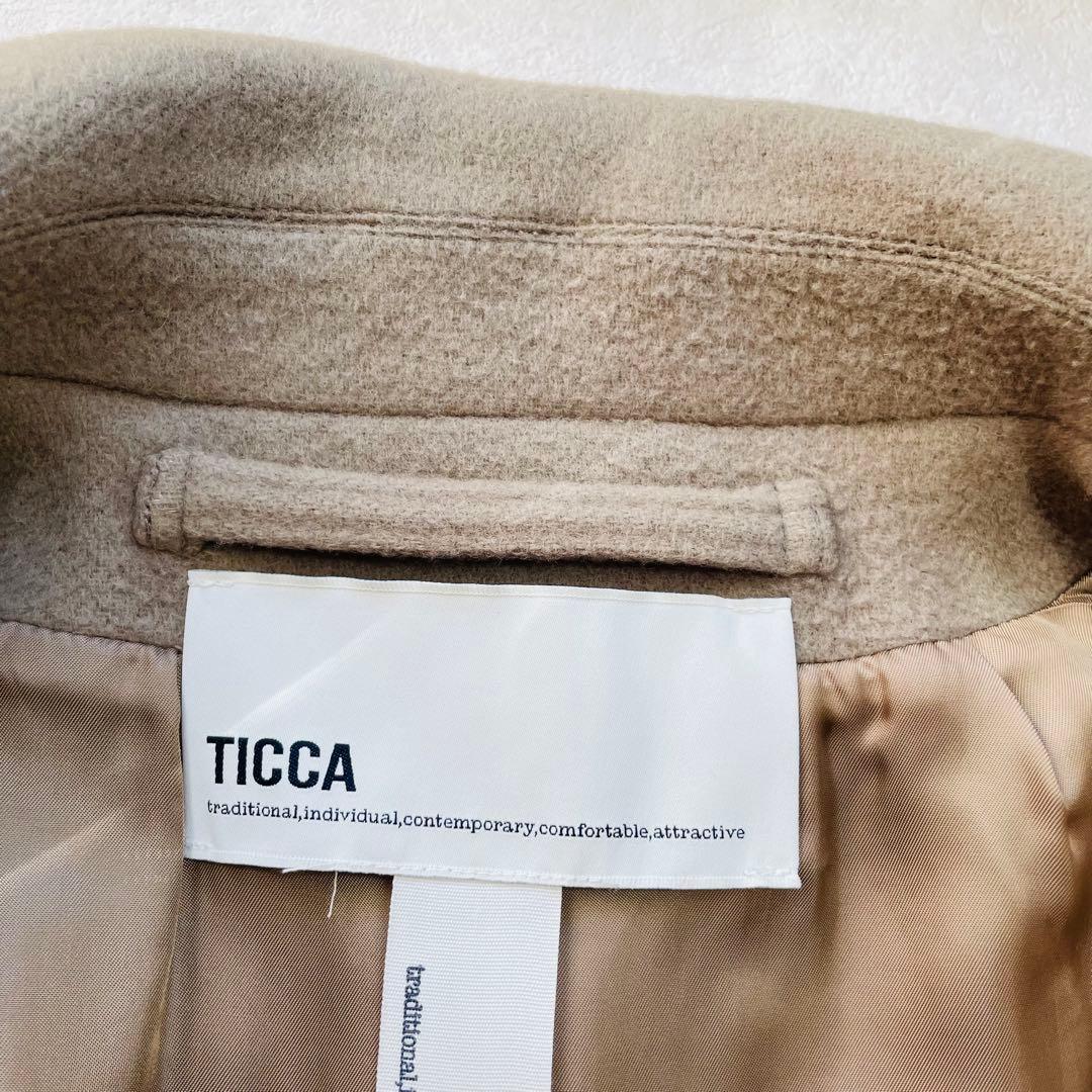 美品✴︎Ticca テントコート 希少カラー スタンド ウール ティッカ