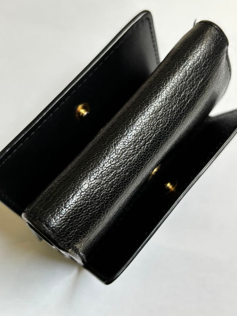 アニヤハインドマーチ　MINI TRIFOLD EYES ブラック