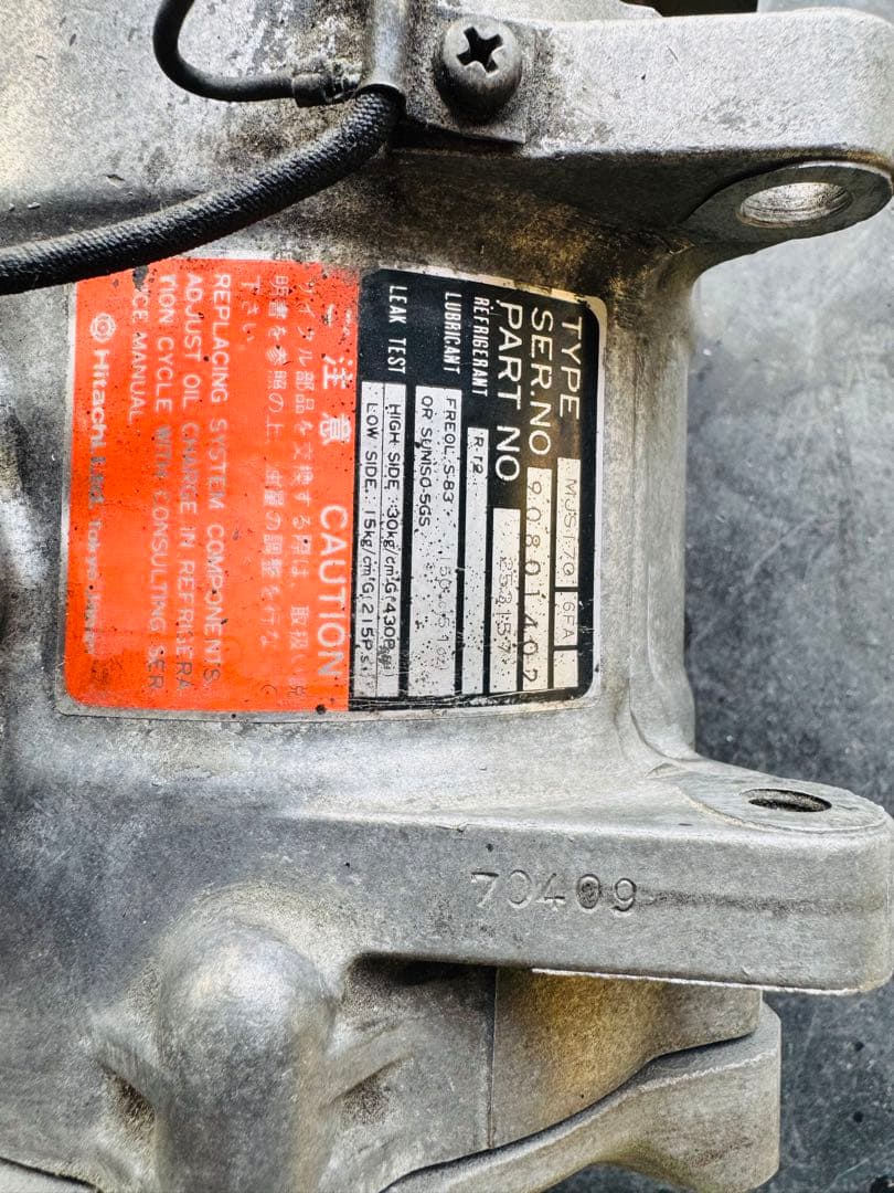 フェアレディZ Z32 前期　エアコンコンプレッサー MJS170 6FA 中古