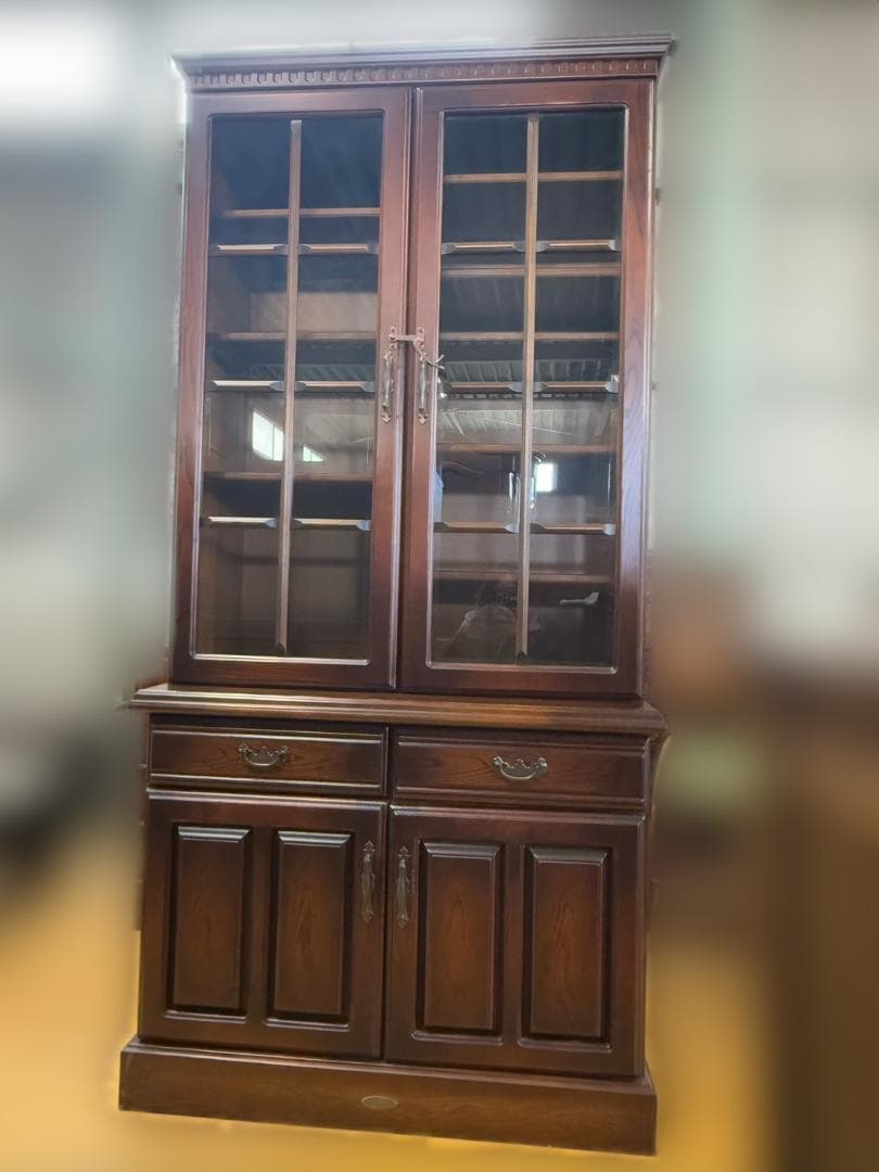 太田長 ATLANTA アトランタ ガラス扉 縦型キャビネット