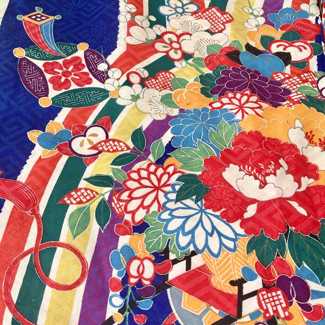 アンティーク　女の子　子供着物　七五三　アンティーク着物　NO24