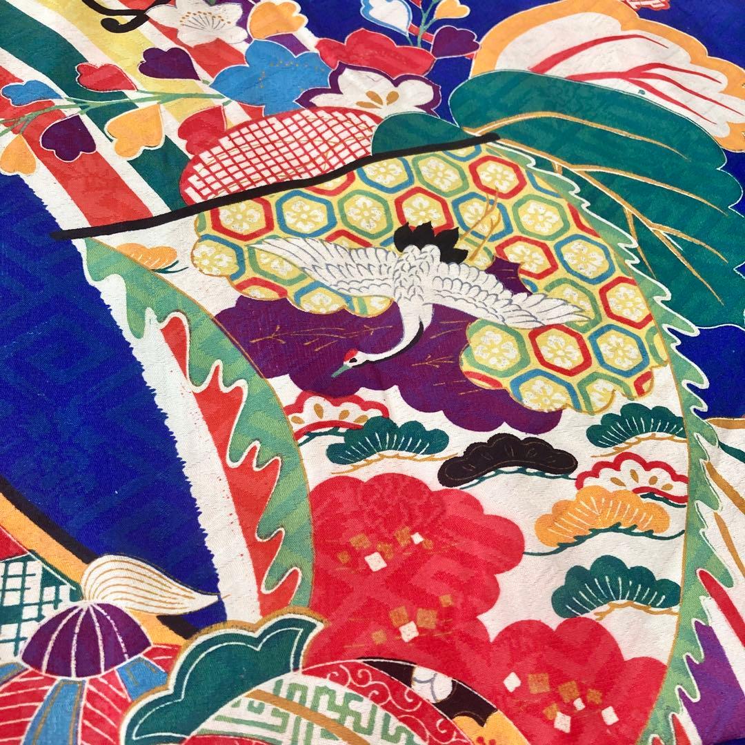 アンティーク　女の子　子供着物　七五三　アンティーク着物　NO24